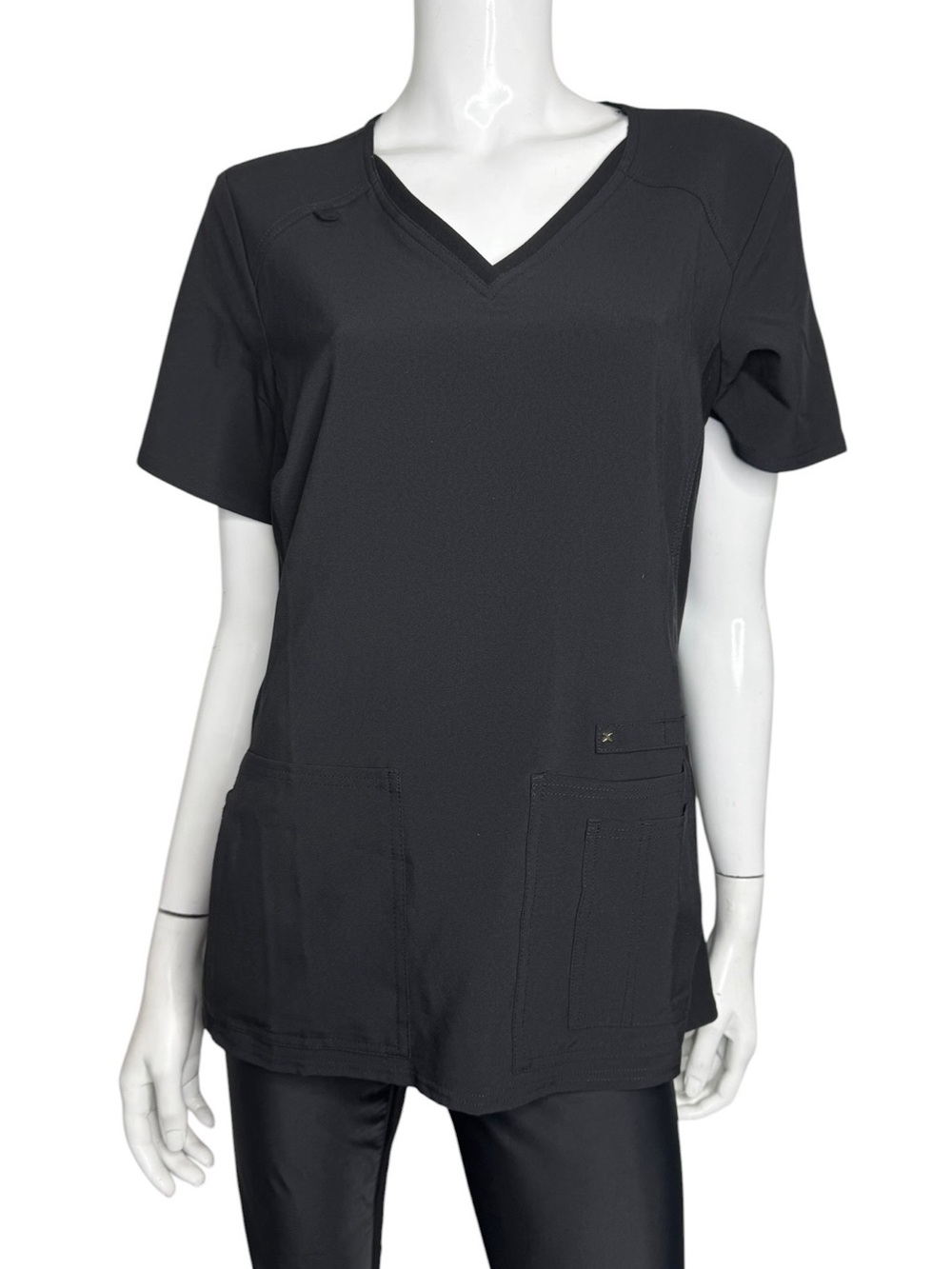 NWOT Cherokee Black V-Neck Short Sleeve Scrub Top